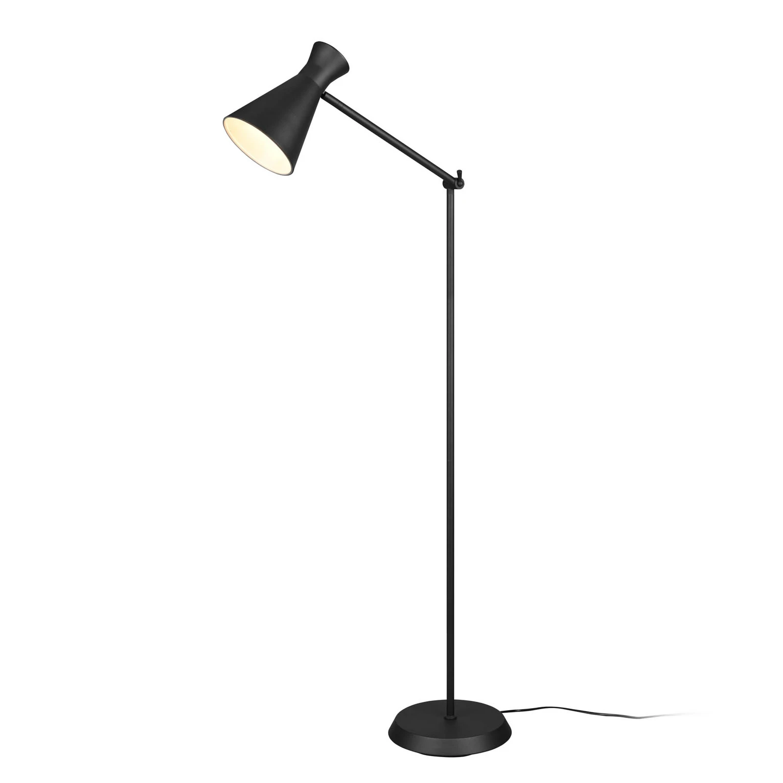 Stojací lampa Enzo, výška 150 cm, černá