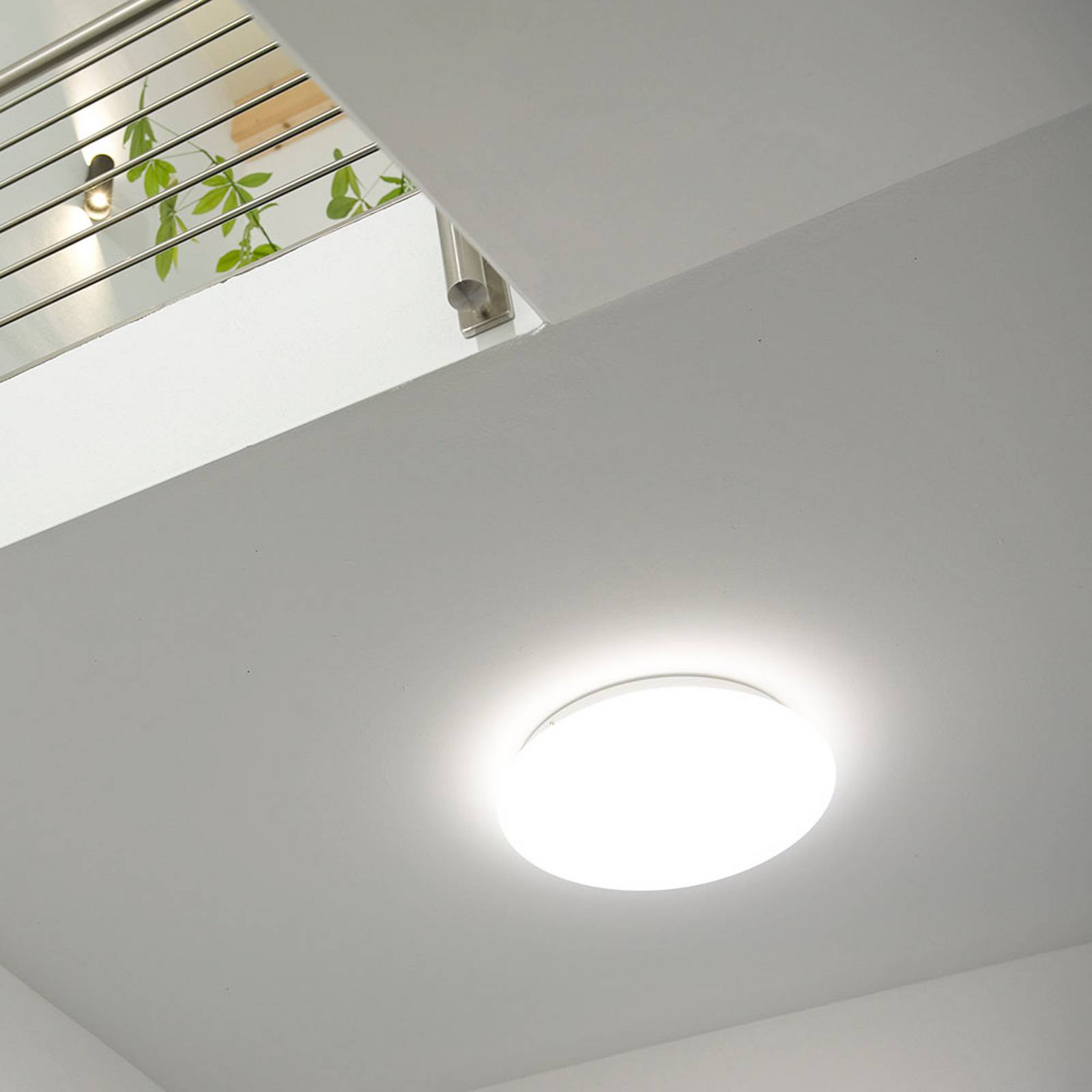 DOTLUX LED-Deckenleuchte LUNA, weiß, Ø 33 cm, PMMA, CCT IP44 günstig online kaufen