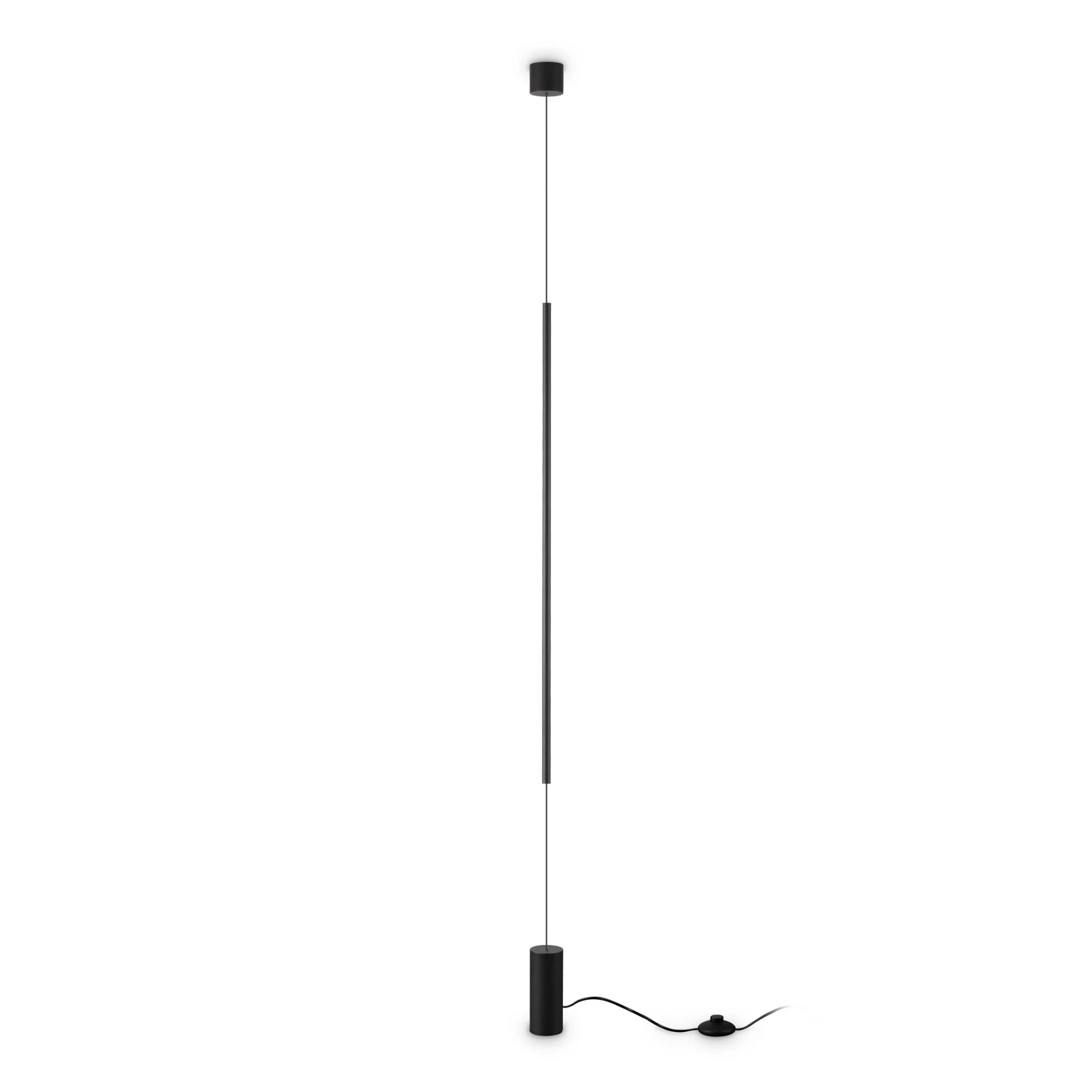 Ideal Lux LED podna lampa Filo, crna, metal, 3.000 K