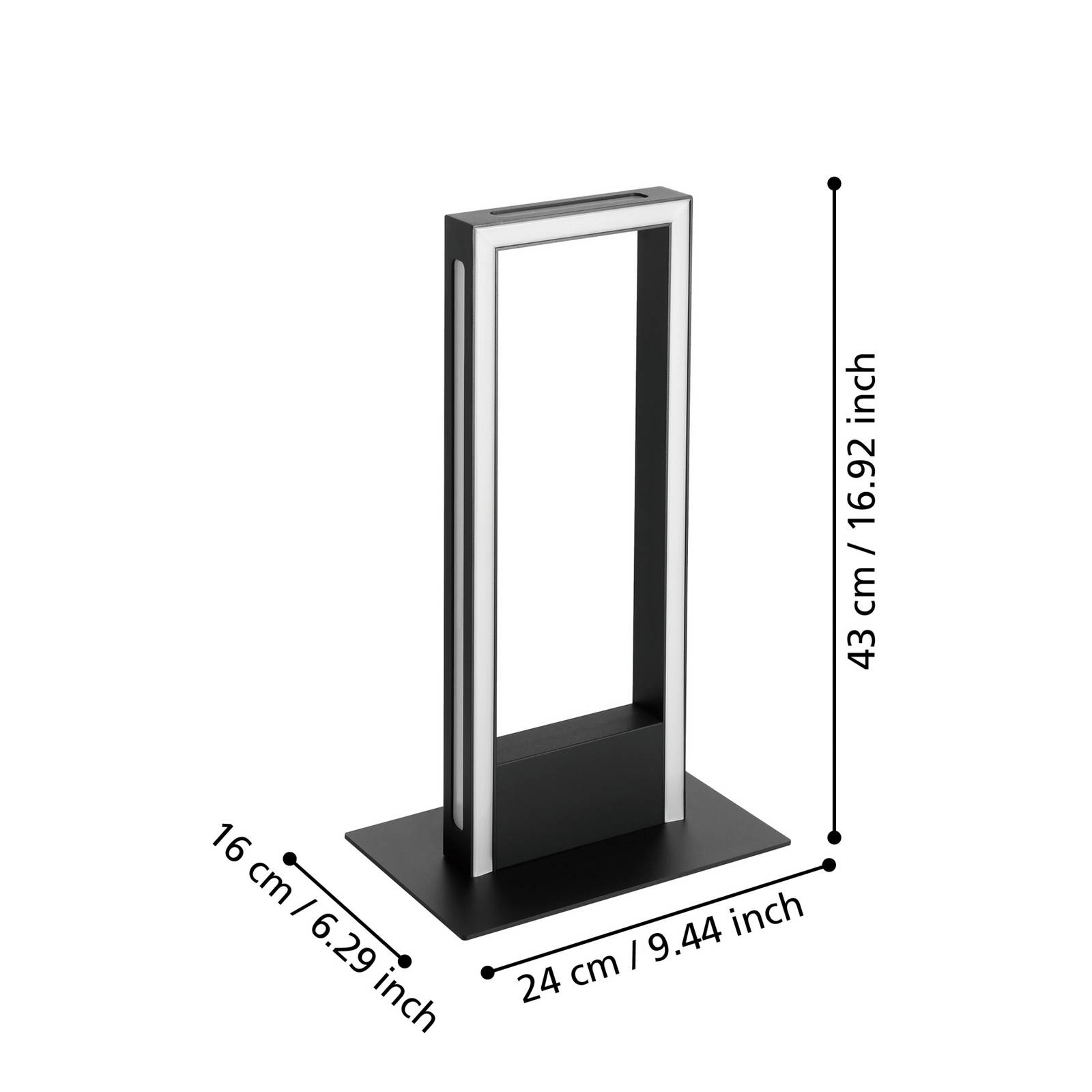  Eglo Connect Eglo Connect Led Table Lamp Savilanas-z, Black, Cct 