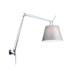 Tolomeo Mega Wandleuchte m/Dimmer Ø320 Alu/Grau - Artemide