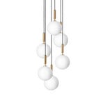 Miira 6 Candelabro Large Brass/Opal White - Nuura