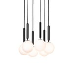 Nuura šviestuvas Miira 6, Ø 35 cm, pilkos/opalo spalvos, 6 lempų.