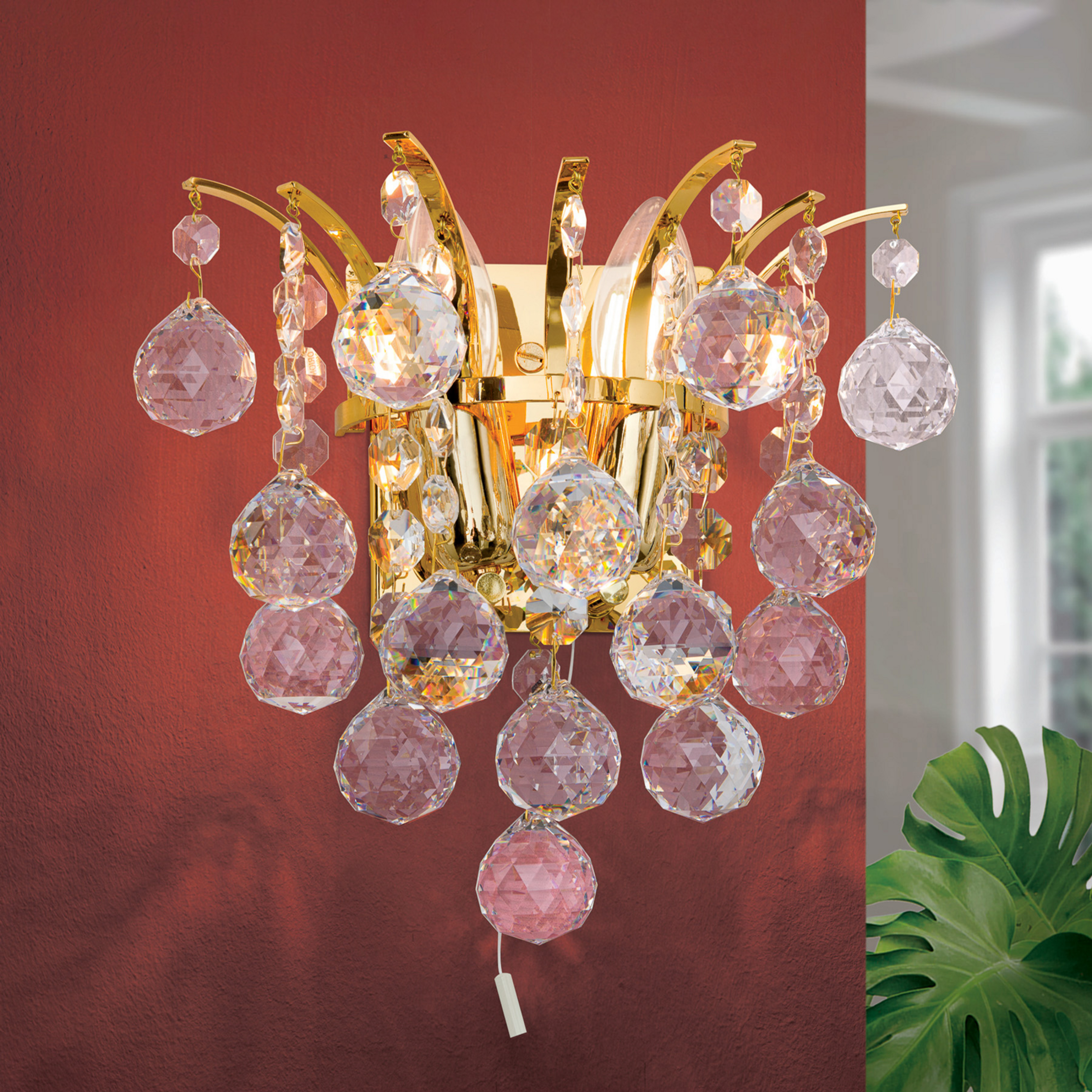 Applique cristal dorée LENNARDA