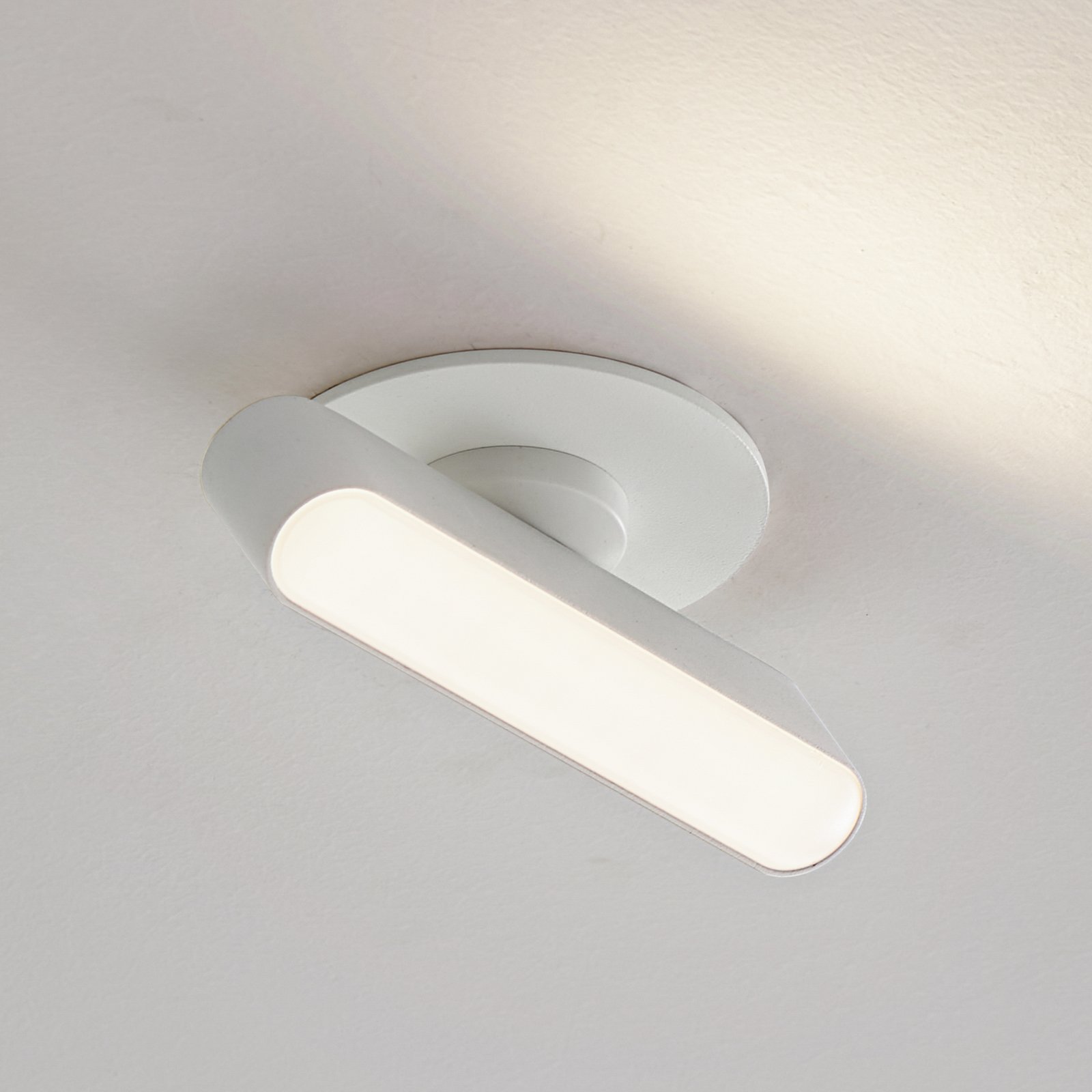 Lindby LED encastrable Eldrin, blanc, réglette lumineuse, 13,1 cm