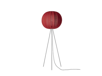 Knit-Wit 60 Round Gulvlampe Høy Maple Red - Made By Hand