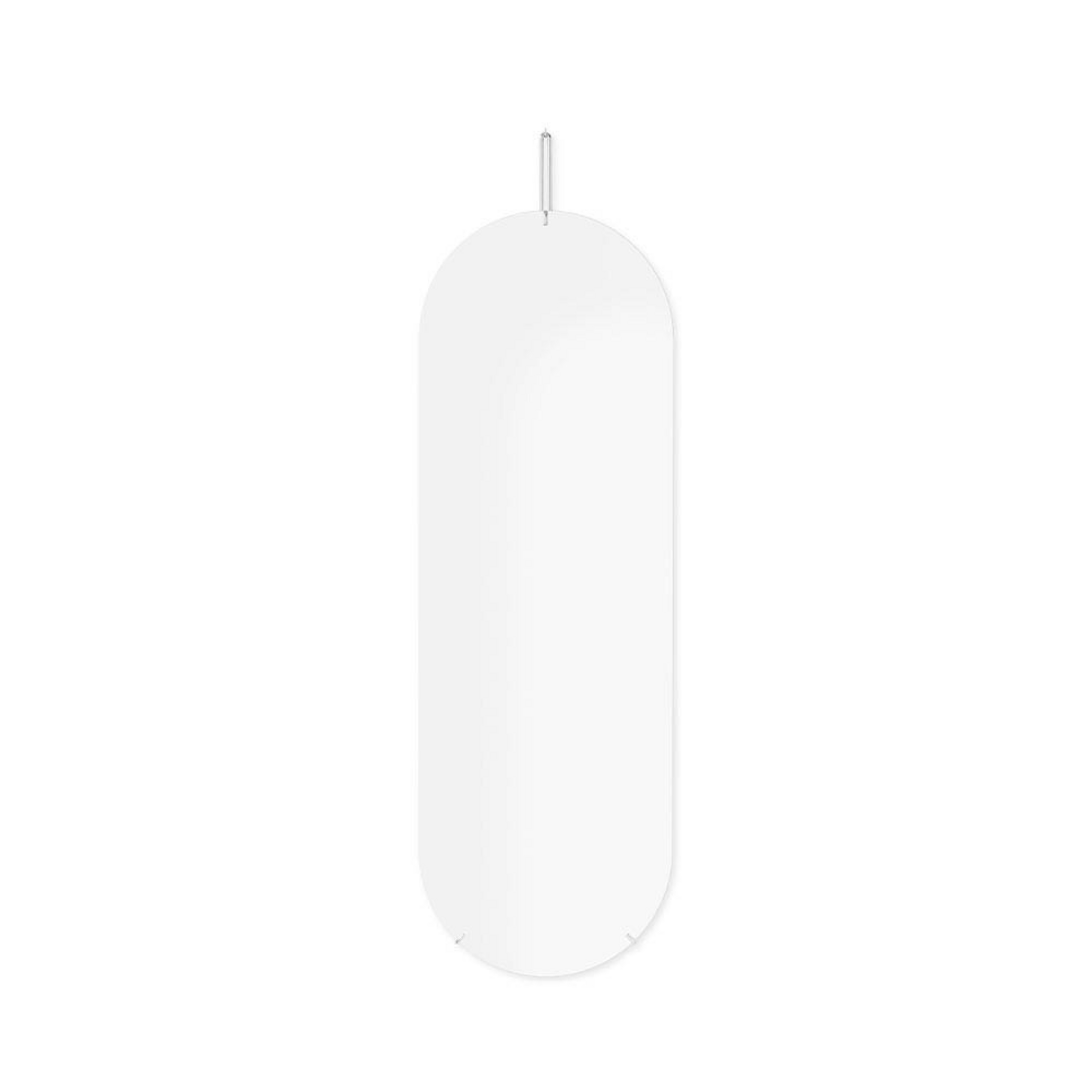 Lustro ścienne 133 cm ze stali nierdzewnej – Moebe
