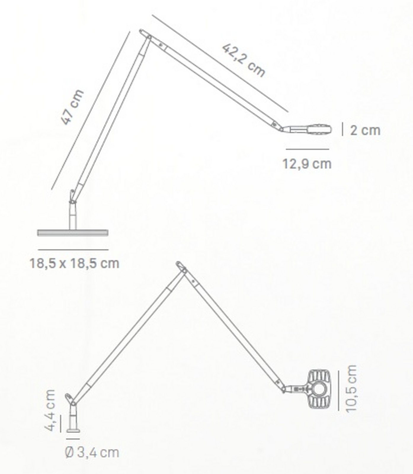 Otto Watt LED Table Lamp Black Soft-Touch - Luceplan