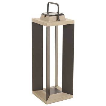 Lanterne solaire Teckalu, Duratek/alu noir