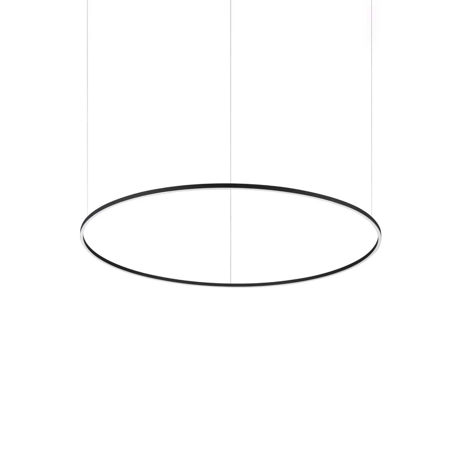 Ideal Lux LED-Hängelampe Oracle Slim schwarz 3.000K Ø 150 cm