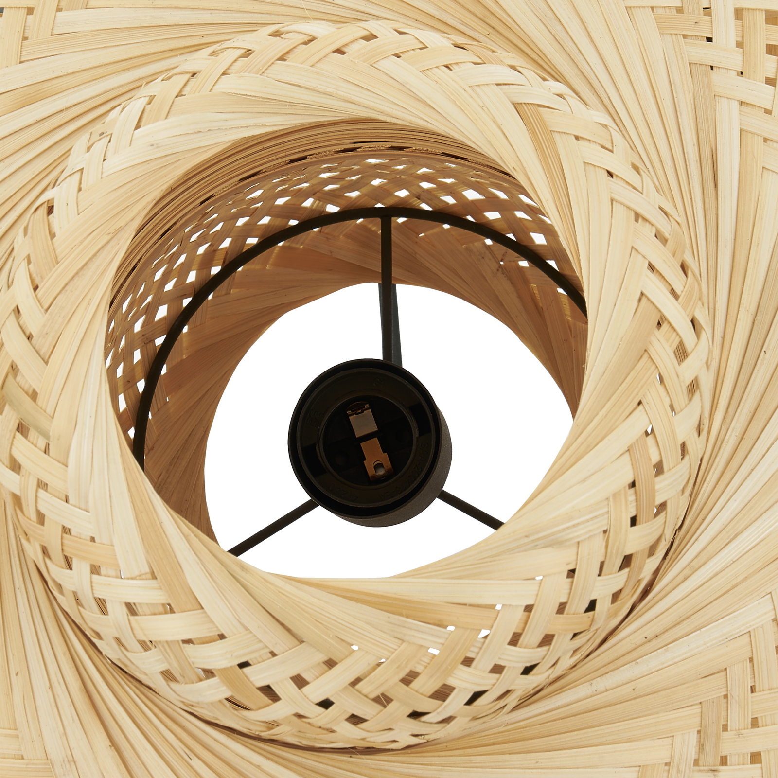 Lindby Venora függőlámpa, Ø 40 cm, gömb alakú, bambusz, E27