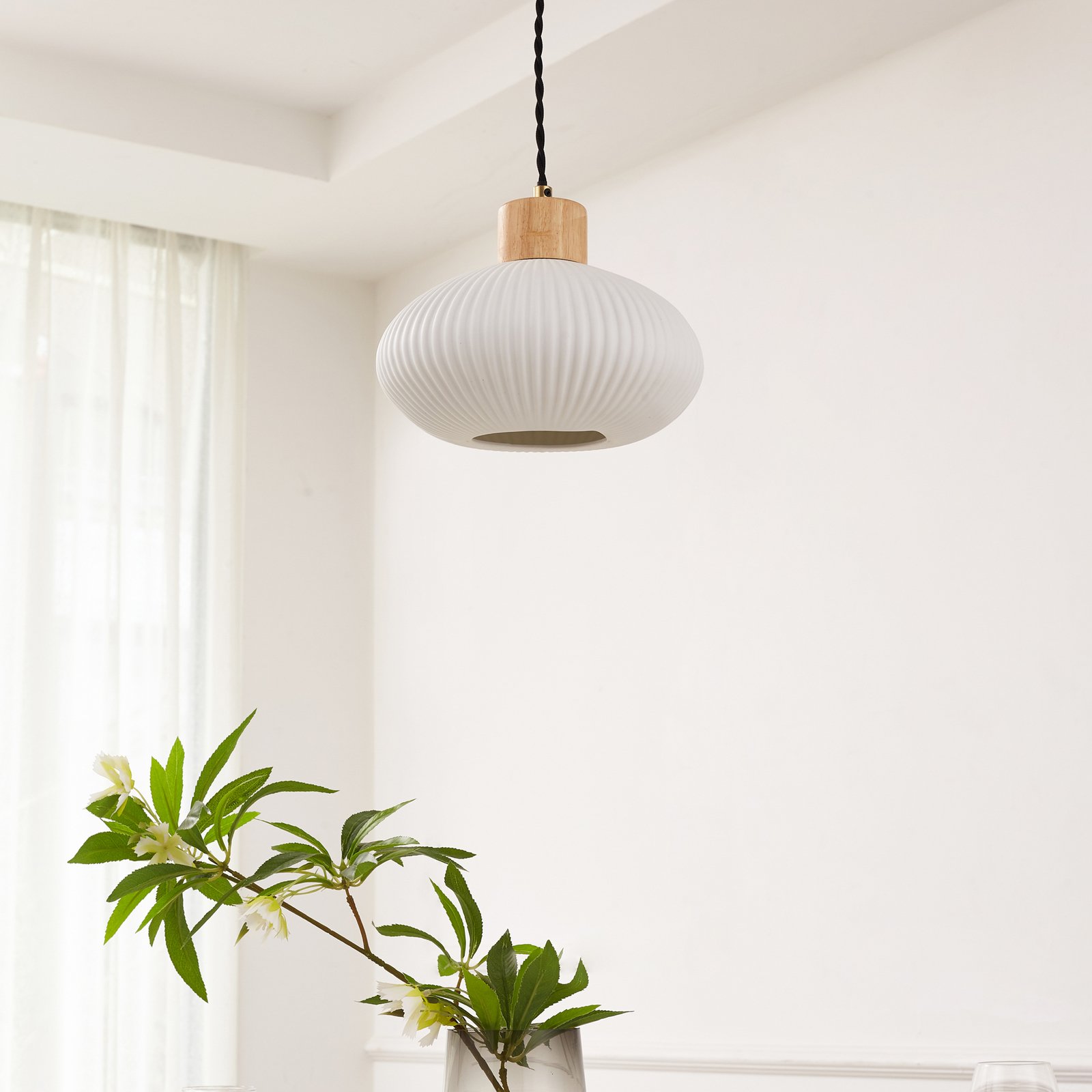 Paulie Pendant White - Lindby