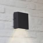 Gemini XF LED outdoor wall lamp, aluminium, grey