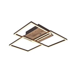 Plafoniera LED Mobile 3 luci telecomando legno