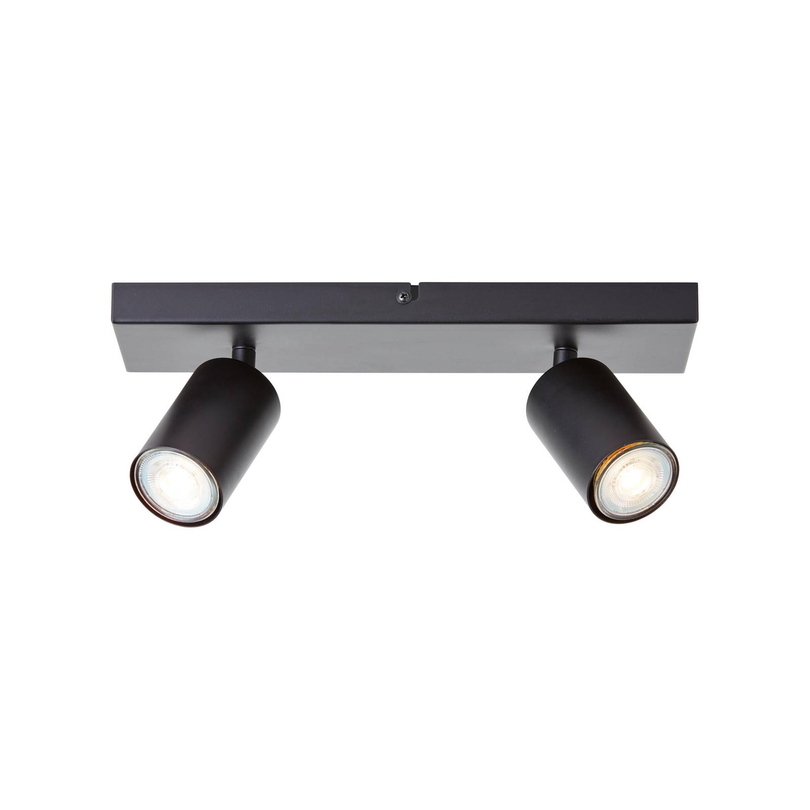 Deckenstrahler Jello, Länge 32 cm, schwarz, 2-flg., Metall