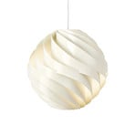 Turbo Pendelleuchte Ø36 Glossy Alabaster White/White - GUBI