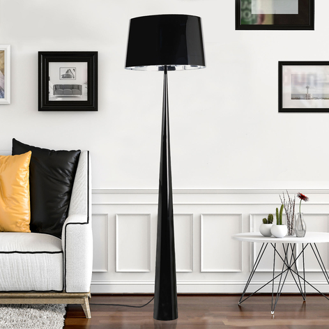 Lampadaire Totem LS à la finition chromée