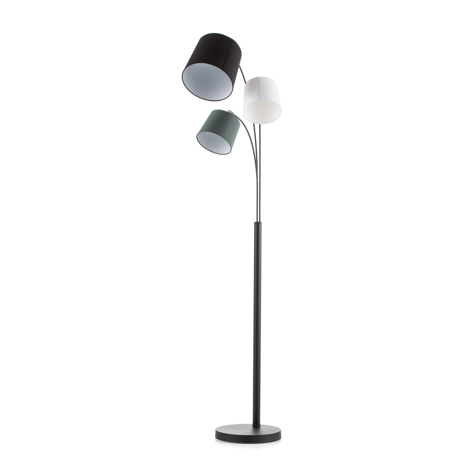 By Rydéns vloerlamp Foggy, 3-lamps, zwart
