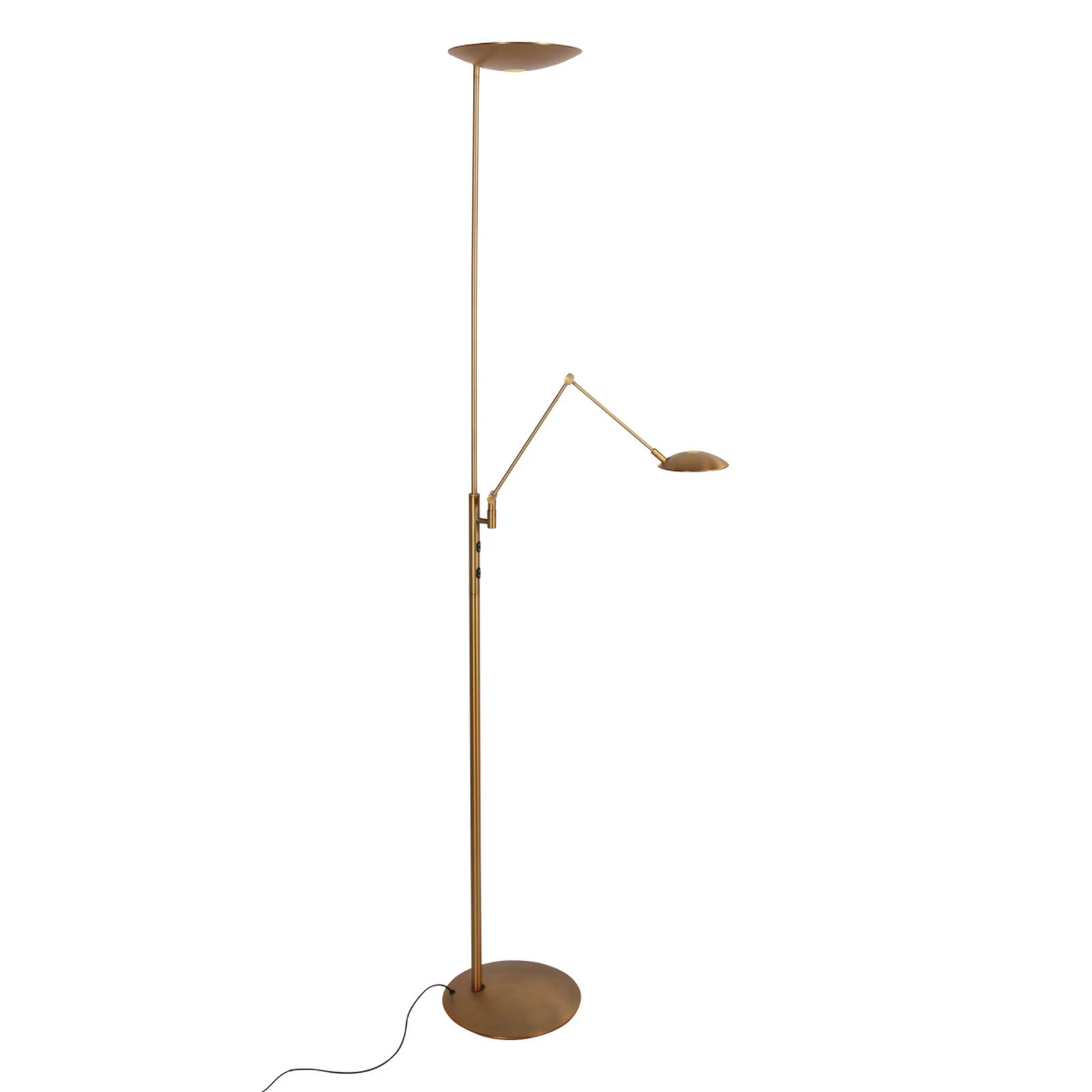 LED-Deckenfluter Daphne 2 + Leselicht, bronze, CCT, Fernbed.