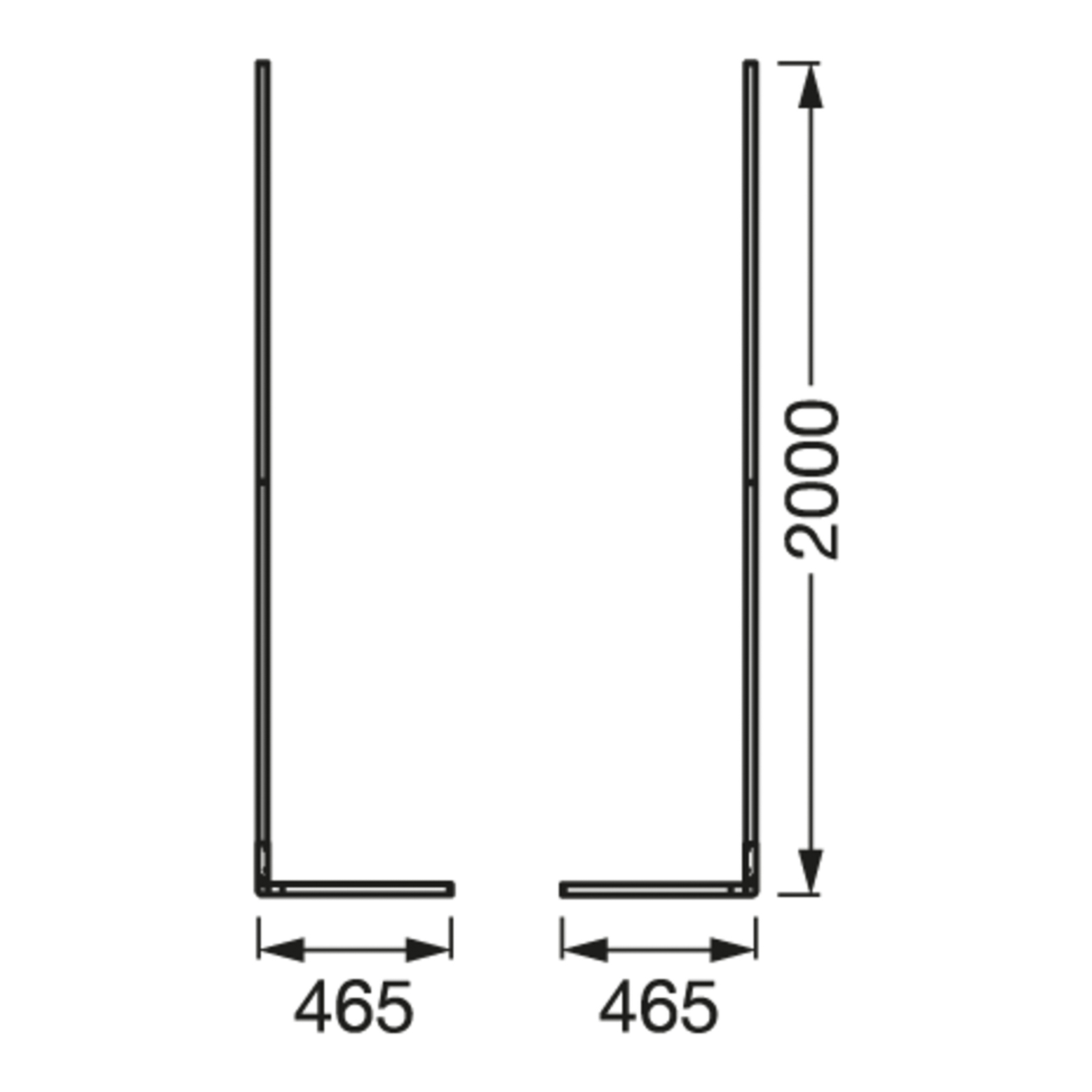 LEDVANCE SMART+ WiFi Floor Corner schwarz 200cm