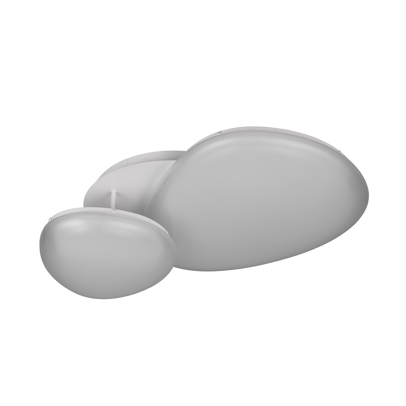 LED plafondlamp Ozera, lengte 67 cm, wit, kunststof, CCT, 2-lamps.