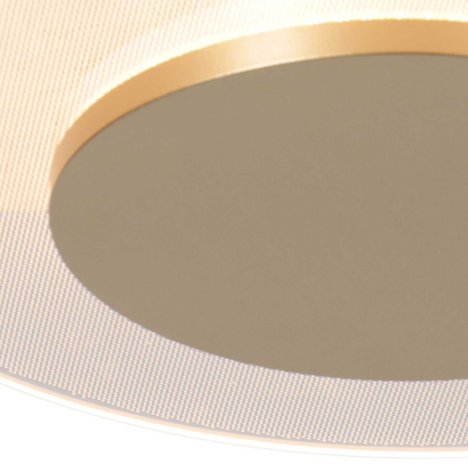 LED-taklampe Lido, gullfarget, Ø 42 cm