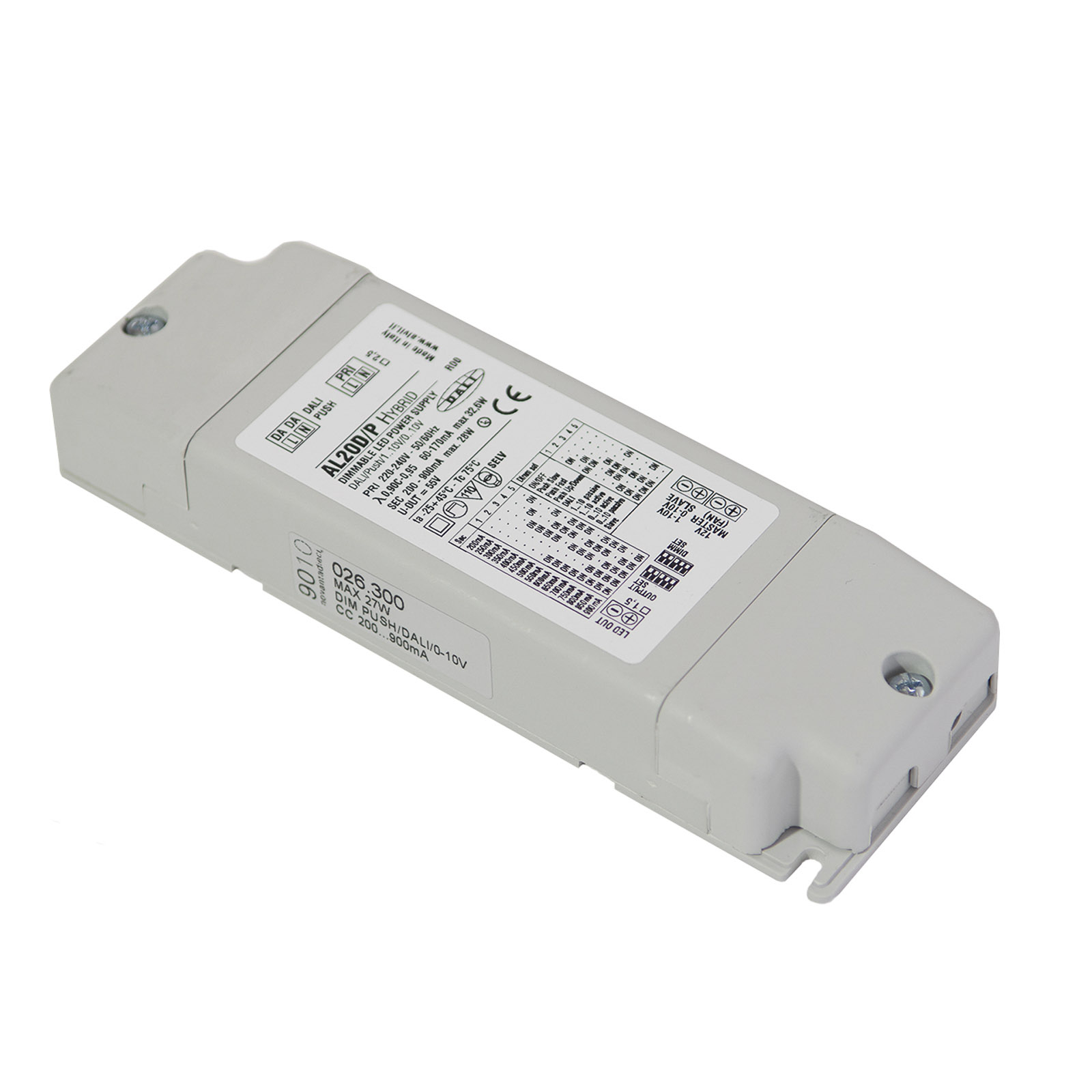 LED-muuntaja push/0-10 V/DALI, 28 W, 700 mA
