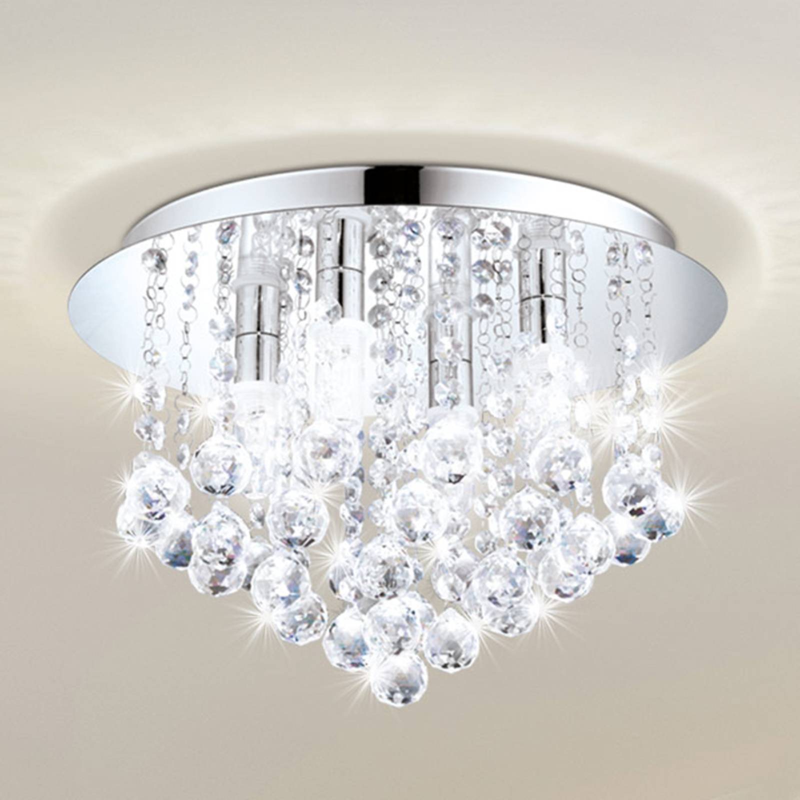 LED plafondlamp Almonte met behang, 50 cm