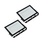 Prios LED-Außenstrahler Maikel, 150 W, Metall, 2er-Set