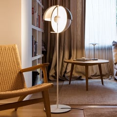 MARSET Theia P piantana LED alta 116,4 cm bianco