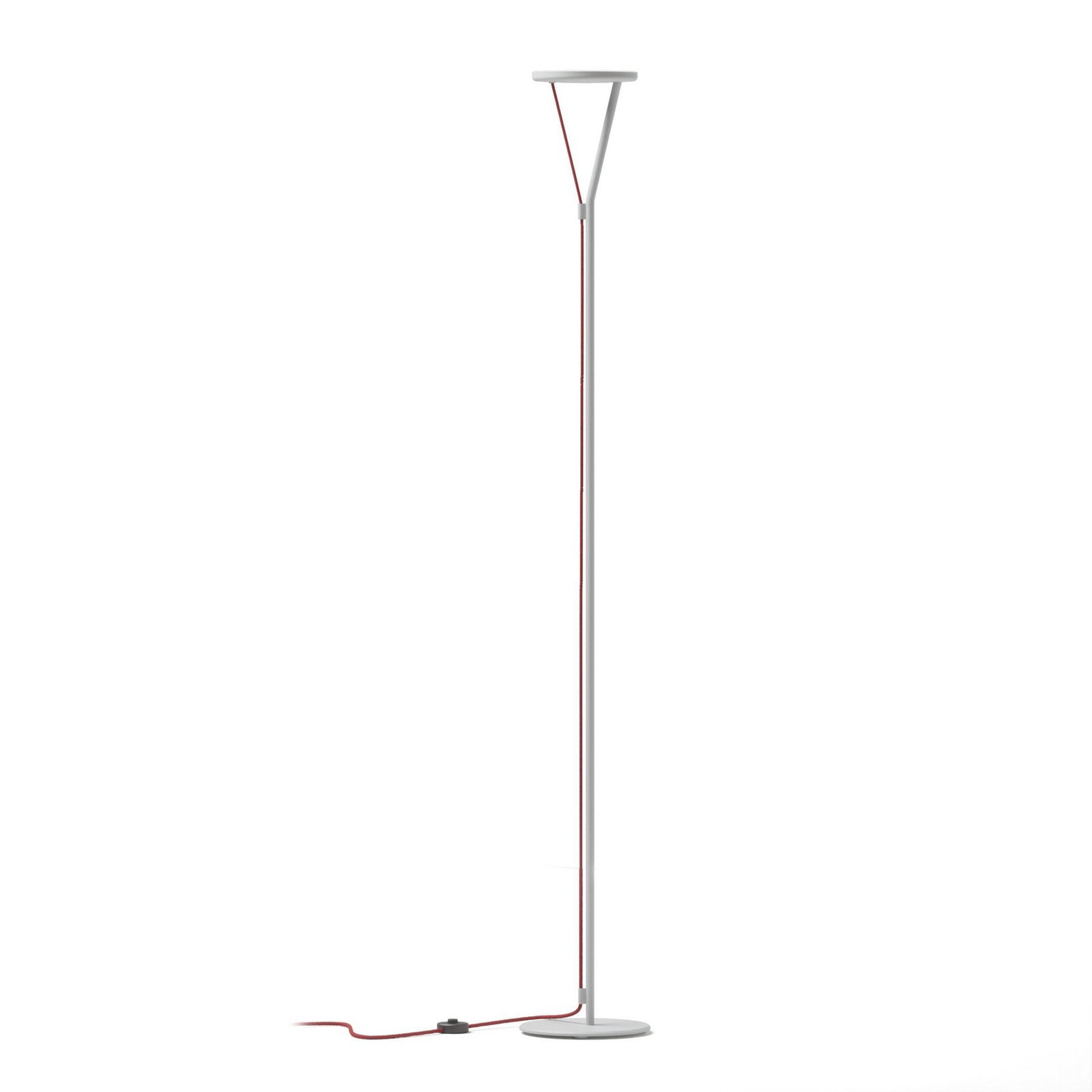 Lampa stojąca LED Rio, biały, ściemniany, 3000 K, metal Fabbian