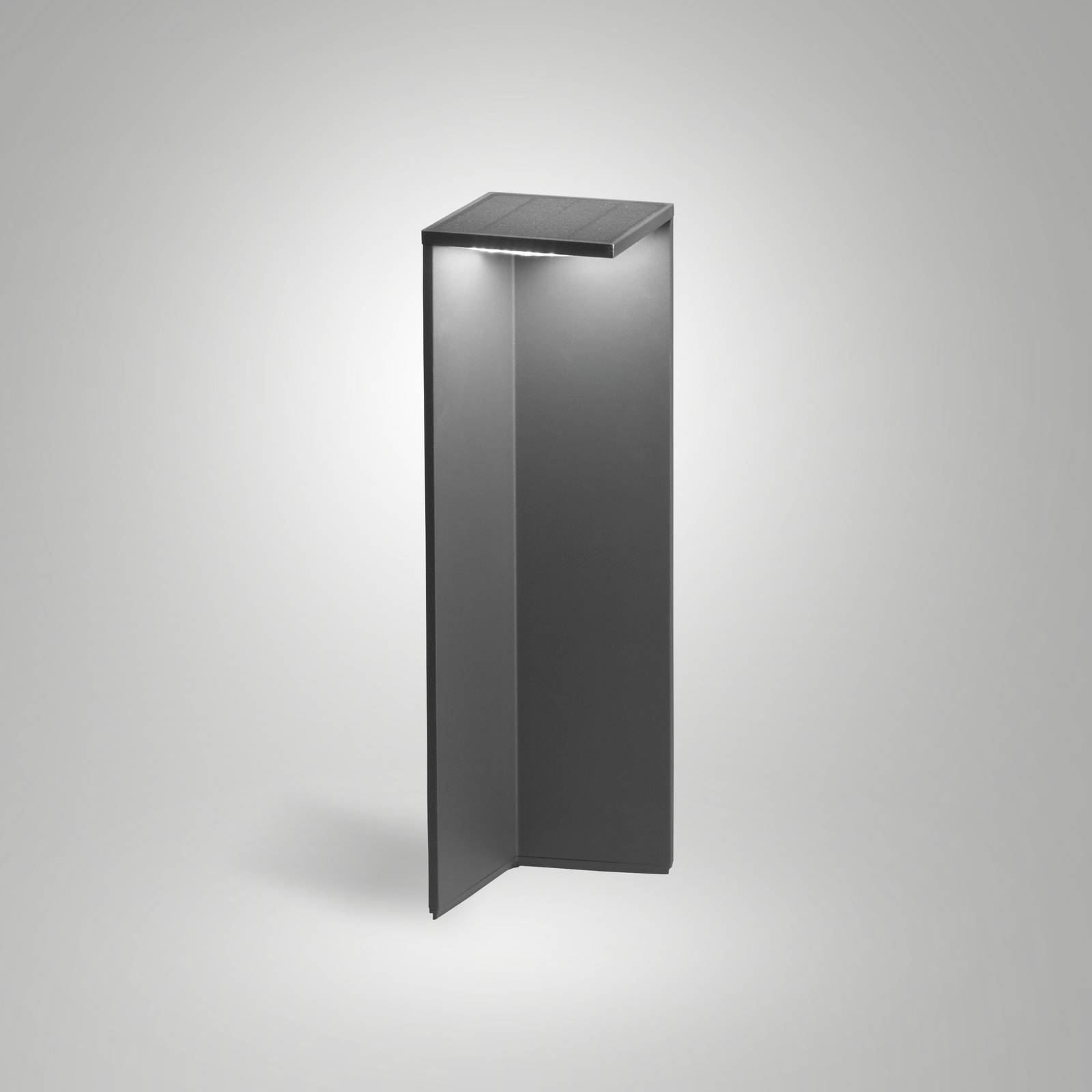 Lampa solarna LED Fold, ciemnoszara, czujnik ruchu, IP54