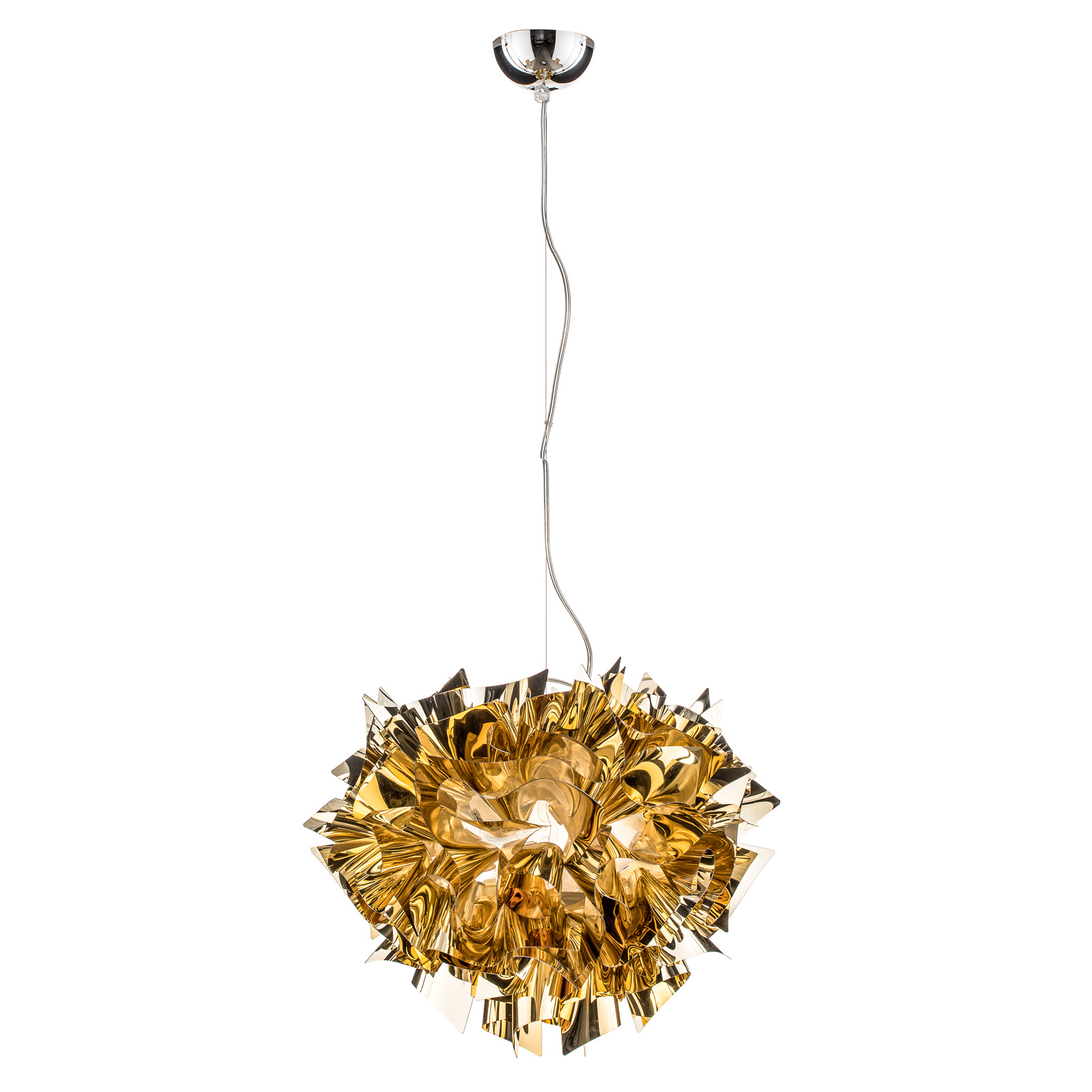 Slamp Veli lámpara colgante de diseño, Ø 42cm, oro
