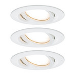 Paulmann Nova Plus 3er LED-Spot rund dimm/schwenk.