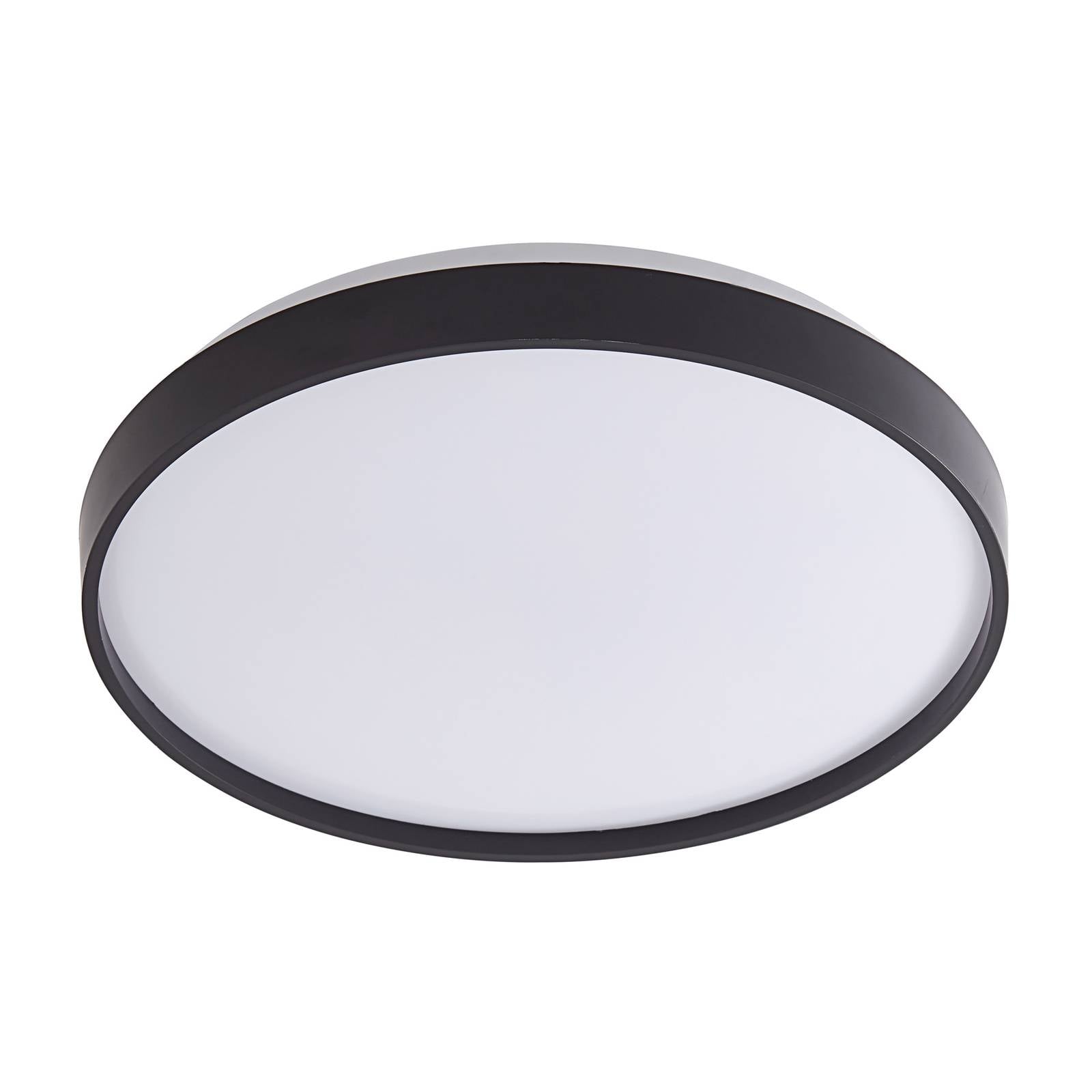 Lindby Smart LED-Deckenlampe Mirren schwarz Metall CCT Tuya