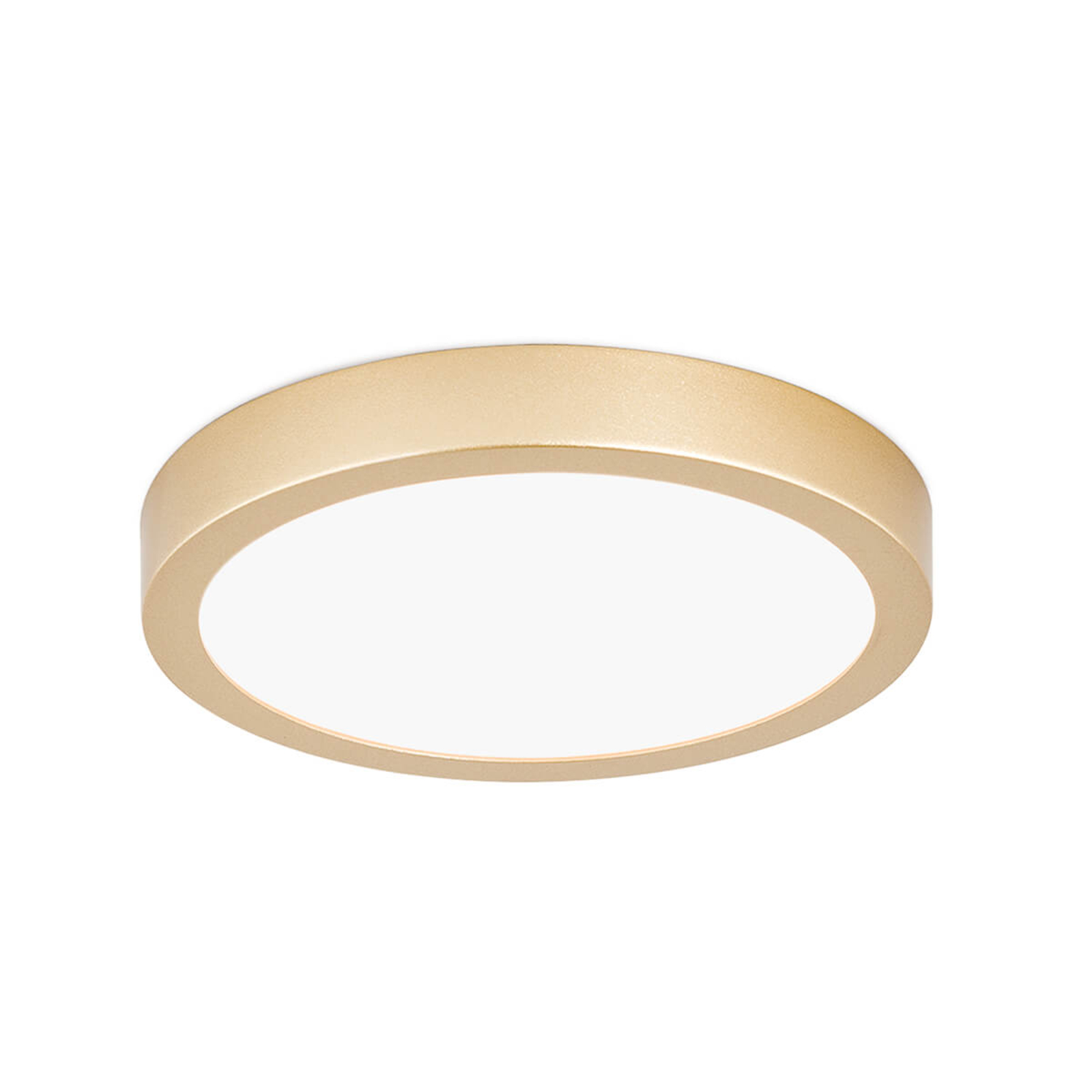 LED ceiling light Vika, round, matt gold