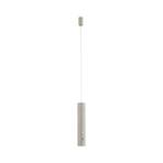 JUST LIGHT. Suspension LED rechargeable Attach, gris-beige, fer