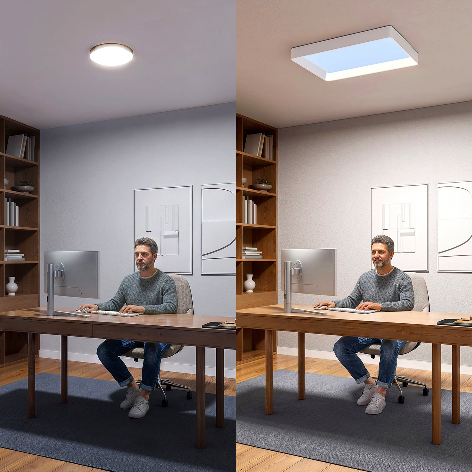 Deckenlampe SKYLIGHT VITA UP 93x60cm weiß CCT IP44 - Philips Deckenlampe SKYLIGHT VITA UP 93x60cm weiß CCT IP44 - Philips