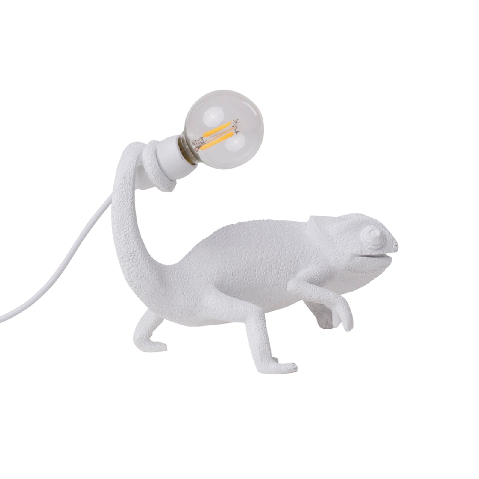 Chameleon Lamp Still LED decorative light, white, USB - SELETTI