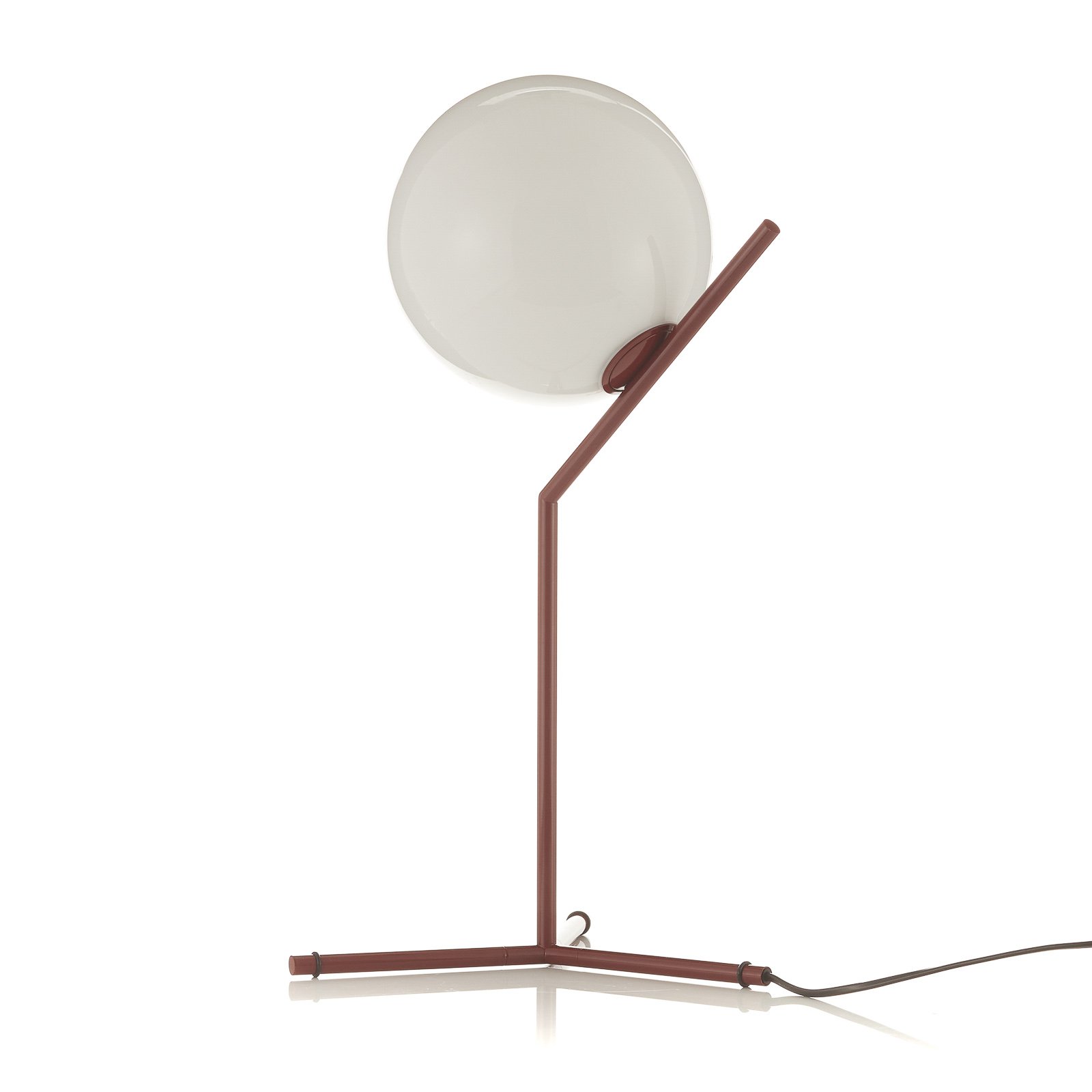 FLOS IC T1 High table lamp burgundy red