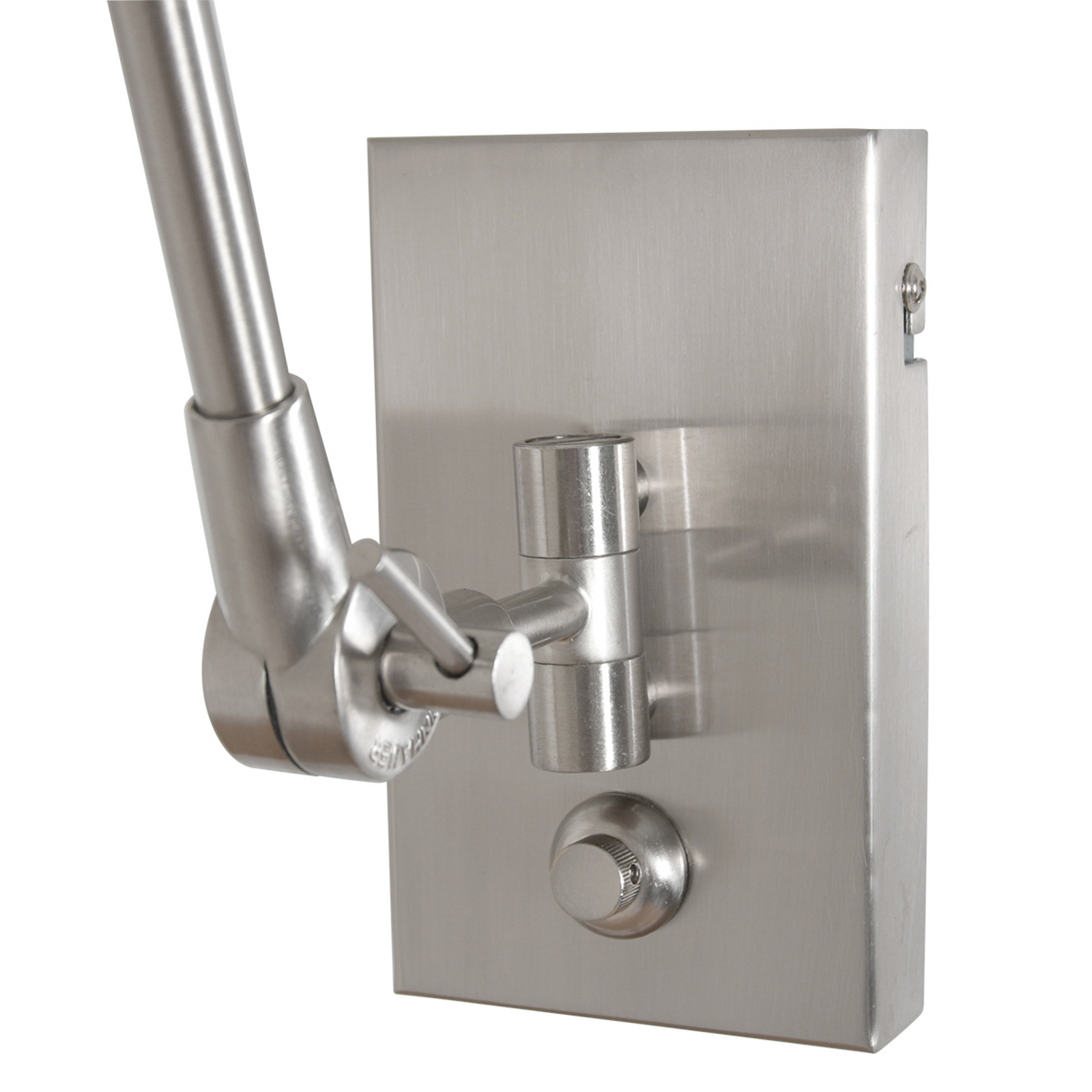 Aplică de perete Prestige Chic oțel/negru-auriu, proiecție 90 cm