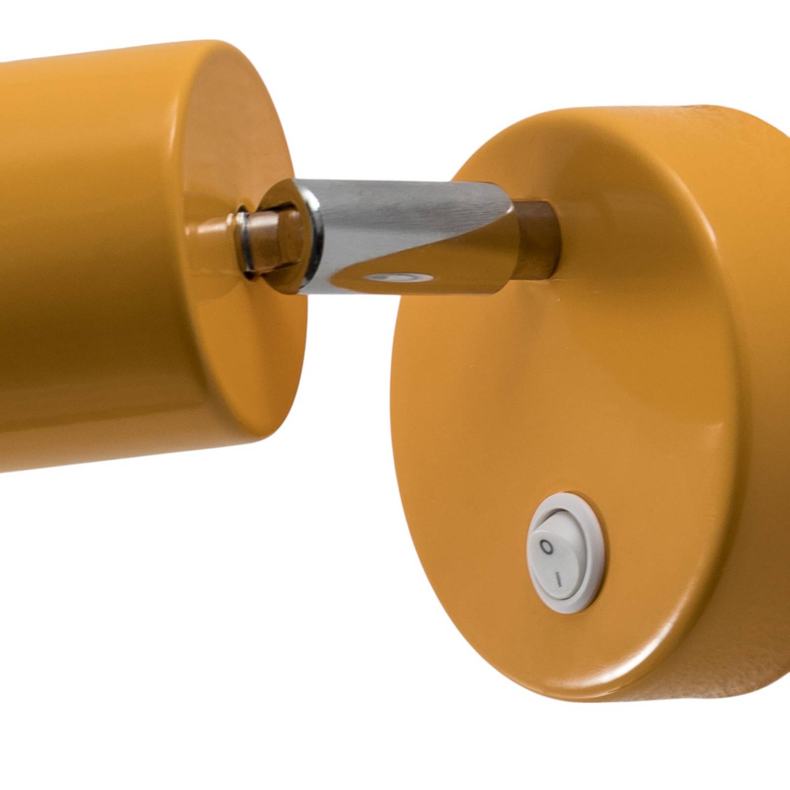 Wandstrahler Fun, gelb, 14 cm hoch, verstellbar, GU10 günstig online kaufen