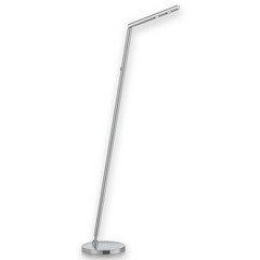 Calima -lampa stojąca LED kształt pręta nikiel mat