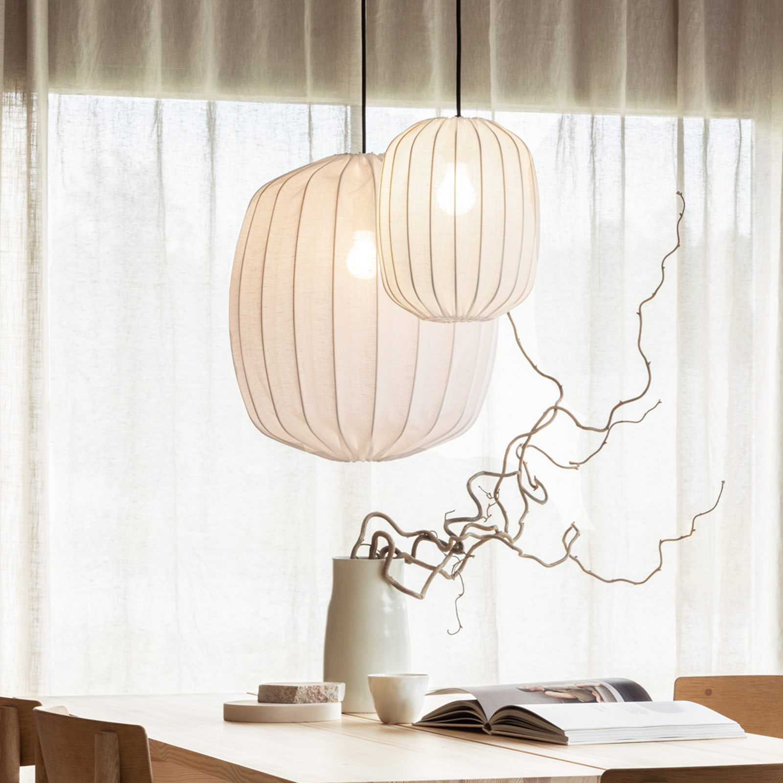 Prisma 45 Schirm Linen White - Watt & Veke