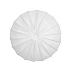 Anna Deckenlampe, weiß, Ø80cm, 4-flg., Leinen - Watt & Veke