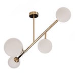 Lampa sufitowa Dione, w kolorze złotym, 4-punktowa – ALDEX