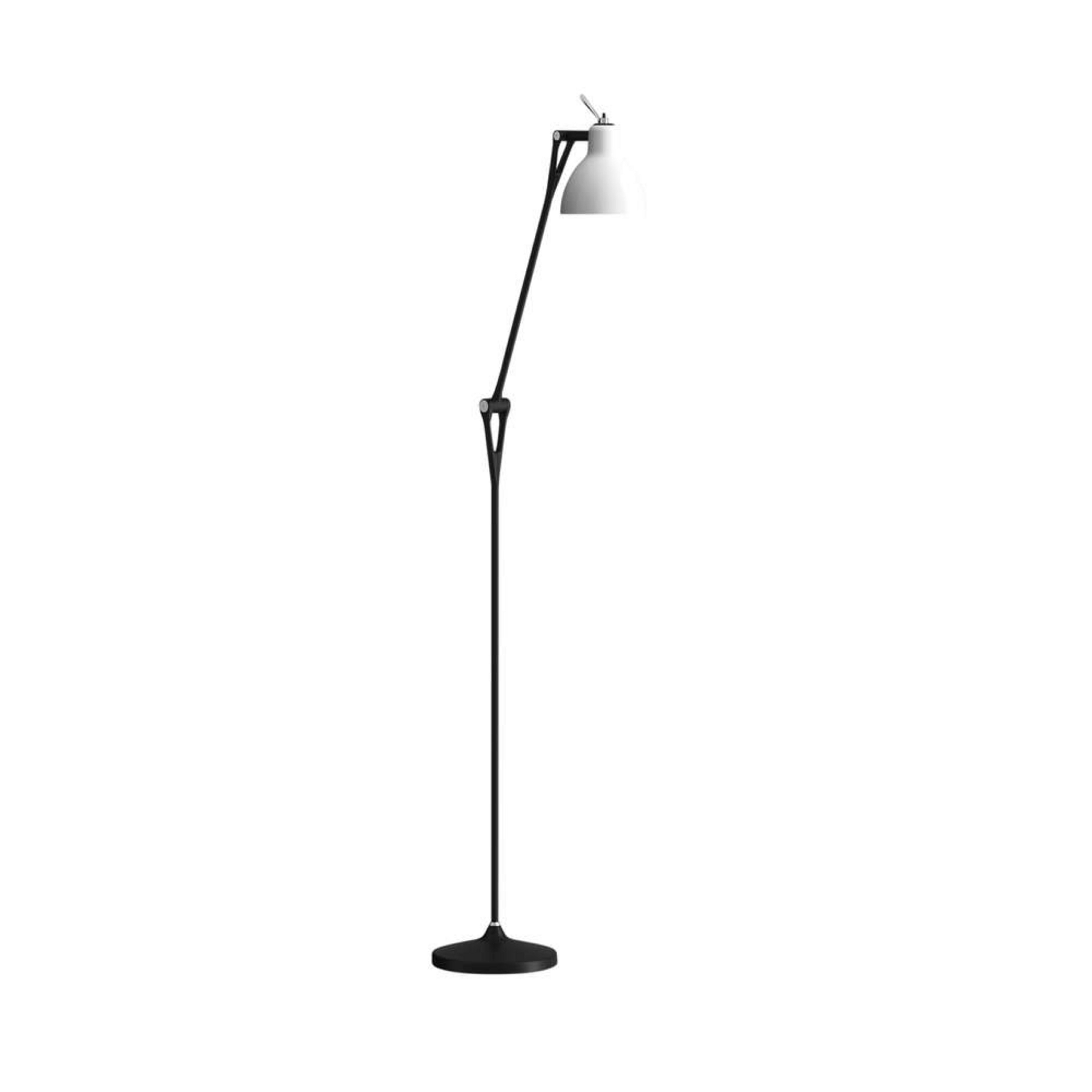 Luxy F1 Lampadaire Noir/Blanc Brillant - Rotaliana