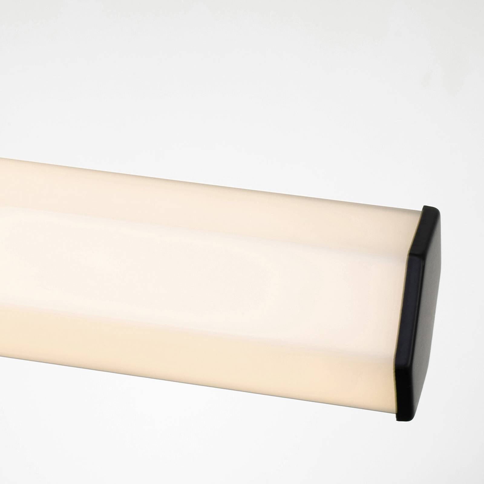Facet Dual LED kinkiet do łazienki, czarny, 2-punktowy, szerokość 66 cm