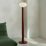 Stāvlampa Flo, sarkana, augstums 138 cm, 1 spuldze, stikls