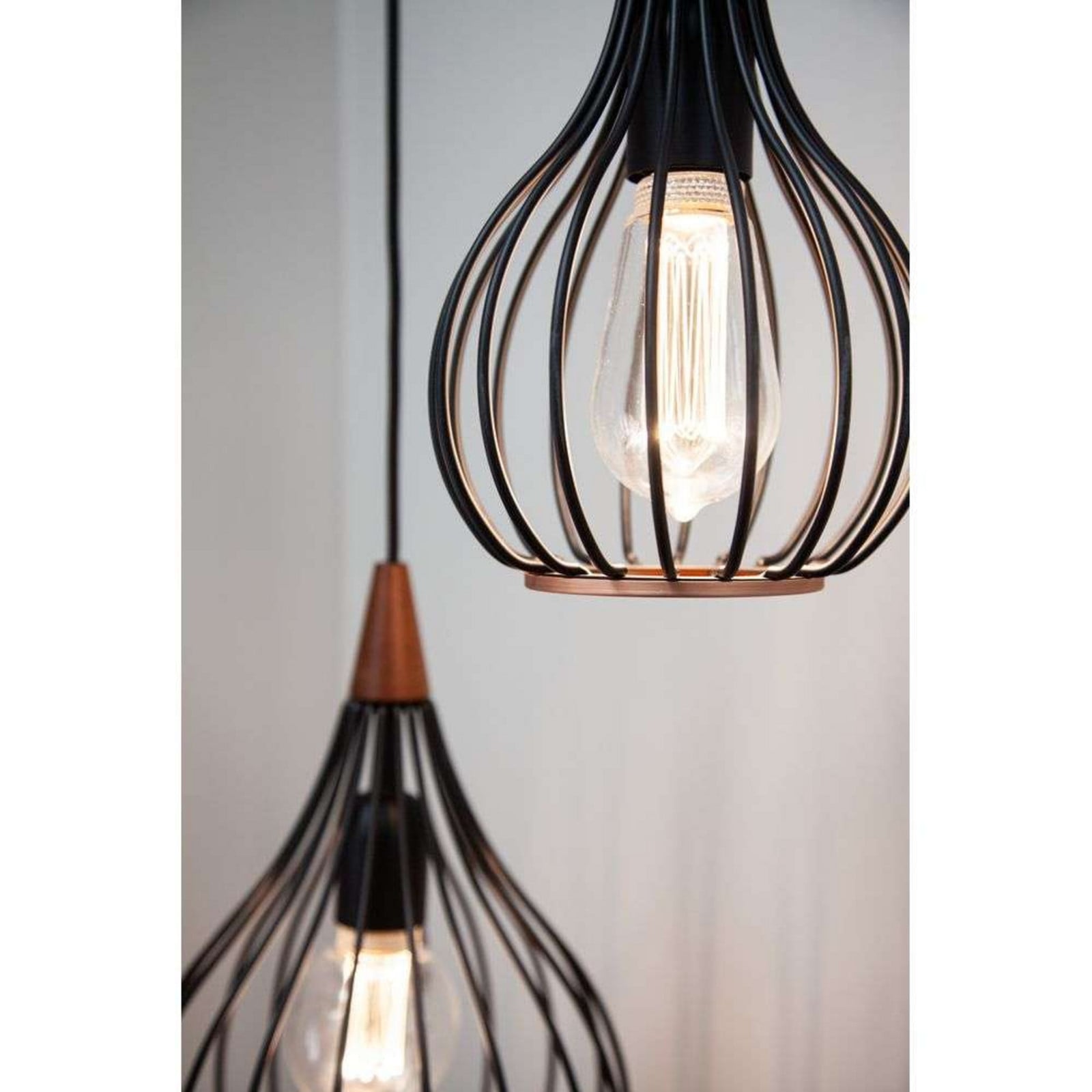 Drops Taklampa Small Black Halo Design - Vardagsrum - Metall